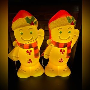 Christmas Gingerbread Man Blow Mold 11"